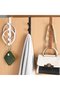 Two-piece hook set, five-layer door hanger, white - 5