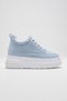 Cloudlift Women's Hidden Heel Sneaker Suede Daily Comfortable Sports Shoes Height Increasing 8cm - 3