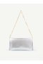 Women's Hand and Shoulder Bag with Side Magnet Detail and Chain Strap – Stylish Portfolio Clutch