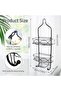 Bathroom Shower Caddy Hanging, Shower Organizer Hanging 3 Tier with Soap Holder & 6 Hooks for - 2