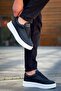 Zrk-X005 High Quality Black and White Lace-Up Thick Sole Men's Sneaker - 4