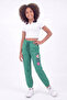 Girl's Double Pocket Printed Colorful Jogger Sweatpants