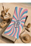 Retro Disco Ball Pastel Rays Geometric Pattern 70X150 Beach Towel - Digital Printed Bath Towel - 4