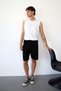 Men's Adjustable Waist Zipper Pocket Shorts Black - 26Y 2291 - 4