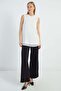 Crew Neck Front Chiffon Sleeveless Tunic - 3