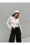 Ruffle detailed long sleeve lace shirt - 6