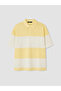 Yellow Polo Collar Color Blocked Men's T-Shirt - 5