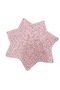 Seamless Hand Knitted Light Pink Color Velvet Yarn Star Baby Blanket Newborn Puffy Soft - 2