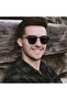 Foldable Rectangular Sunglasses for Men and Women Uv Protection Classic Sun Glasses - 2