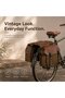 Khaki waterproof double pannier canvas. - 2