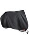 Silver 200x70x110cm bike cover with lock.