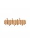 Wall-mounted coat rack — Piano key hooks — Solid wood — Behind-the-door storage system — Wall panel with 8 hooks — 53 x 20.8 cm