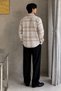 Men's Plaid Lumberjack Shirt Comfortable Fit Long Sleeve Double Pockets Button down Casual Shirt - 3