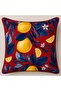 R'Eyla Rosso Amalfi 5 Piece Decorative Set – 4 Throw Pillow Covers + 1 Runner – Lemon Patterned - 5