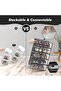 Large 12 Pack Shoe Storage Box, Clear Plastic Stackable Shoe Organizer for Closet, Space Savin - 5