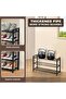 Expandable Shoe Rack, Adjustable Shoe Storage Shelf Organizer, Sturdy and Durable Metal Structure Fr - 5
