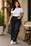 Women's Plus Size Wide Leg High Waist Lycra Stretchy Jeans 44-52 - 6
