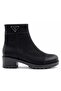 Lepito Genuine Leather Non-Slip Sole Orthopedic Women's Boots Black - 3