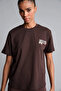 G9465Axbn338 Brown 100% Cotton Nba Miami Heat Licensed Oversized Printed Short Sleeve Brown - 4