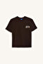 G9465Axbn338 Brown 100% Cotton Nba Miami Heat Licensed Oversized Printed Short Sleeve Brown - 6