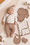 Baby Boy Cotton Organic 7-Piece Hospital Discharge Set Newborn Clothing Gift Natural - 4
