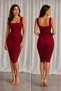 Women's Thick Strap Gathered Sandy Dress