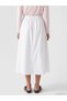Alita City Xside Ecru Plain Long Women's Skirt with a Difference - 4