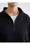 Esvab • Modern & Distinctive Stand Collar Women's Sweatshirt Tunic - 3