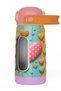 420 ml Girl's Pink Yellow Heart Printed School and Daily Use Steel Water Bottle - 60013 - 7