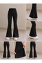 Girls' Spanish Style Black Leggings – Elastic Fabric Comfortable Fit Casual and Sports Leggings Single Item - 5