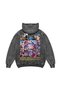 New Game Story Graphic Printed Washable Black Oversize Unisex Hoodie