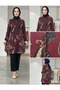 Shirt Collar with Buttons and Slits for Women, Strawberry Fabric Tunic - 2