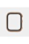 Shiny Chrome Look Apple Watch Series 10/11 46mm Case and Screen Protector – Rose Gold - 2