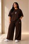 Women's Plus Size Oversize Snake Print 2-Piece T-Shirt Pants Set Loose Fit Comfortable Casual XL 2XL 3XL 4XL 5XL 6XL 7XL 8XL - 2