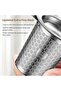 Tea Infuser for Loose Leaf Tea, 316 Stainless Steel Extra Fine Mesh Tea Strainer with Double Handles - 5
