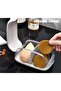 Beauty Blender Holder with Lid - Portable Makeup Sponge Organizer Case for Countertop Storage, Clear - 5