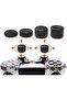 غطاء حماية من السيليكون الناعم متعدد الألوان باللون الرمادي لجهاز DUALSHOCK 4 لـ PS4 و PS4 Slim و PS - 4