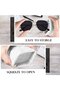 2-piece set – Checkered – Soft PU leather – Portable sunglasses bag – Black & Pink - 3