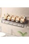 Durable stainless steel shower rack - a space-saving bathroom shelf with towel hooks, no drilling required, suitable for bathrooms, shower rooms, or - 3