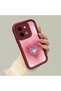 Vivo Y28 4g Compatible Pink Gradient Heart Spider Web Pattern Silicone Case