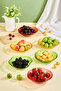 Mela 6-piece clear glass apple-shaped snack/fruit/appetizer bowl set - 2