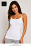 White Padded Bra Thin Straps Women's Athlete - 3