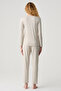 Lace and Satin Detailed Pajama Set - 5