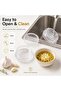 2PCS Garlic Crusher Twister Tool, Clear Manual Garlic Press, Multi-Functional Mincer & Grinder for G - 5