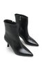 Alya Serena Women's Pointed Toe Heeled Boots 0012501 Black Skin - 3