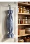 Blue Gingham Bag Holder – Kitchen Organizer – Hanging Bag – 50 cm Cloth Bag Storage Bag - 4