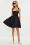 Eyelet Detailed Strappy Mini Dress - 4