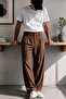 Vento Men's Premium Single Pile Detailed Linen Baggy Trousers - 2