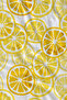Beige Yellow Lemon Patterned 70X150 Beach Towel - Digital Printed Bath Towel - 2
