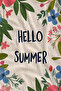 Pink Botanical Hello Written Floral Patterned 70X150 Beach Towel - Digital Printed Bath Towel - 2